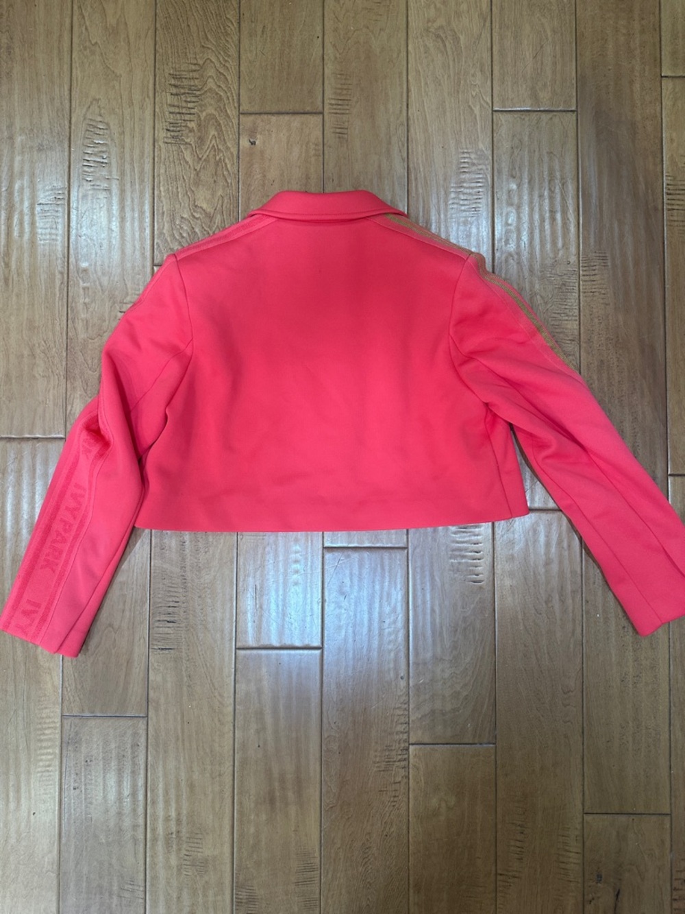 adidas Ivy Park Cropped Red Blazer Jacket - Picture 2 of 3